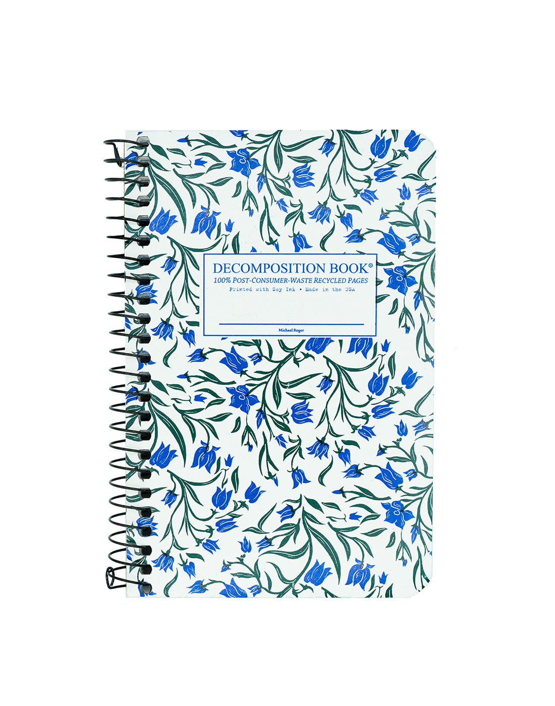 Bluebells pocket-sized notebook cover