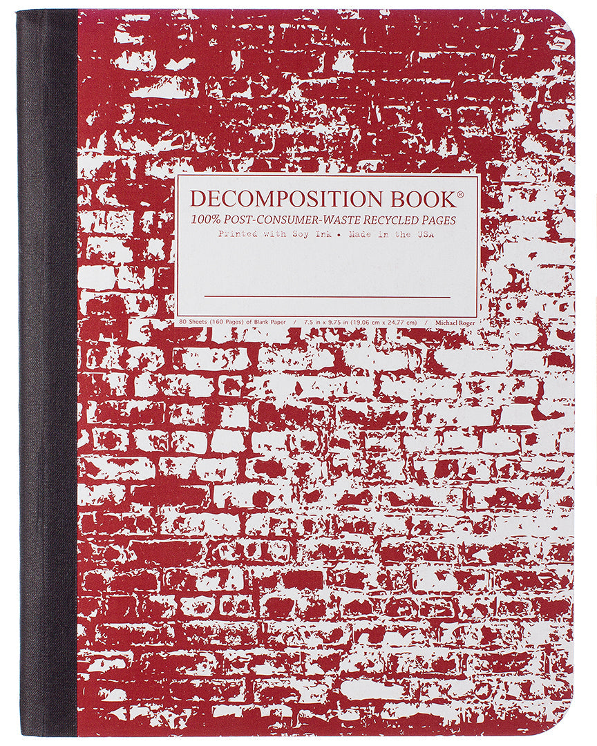 Brick in the Wall notebook cover