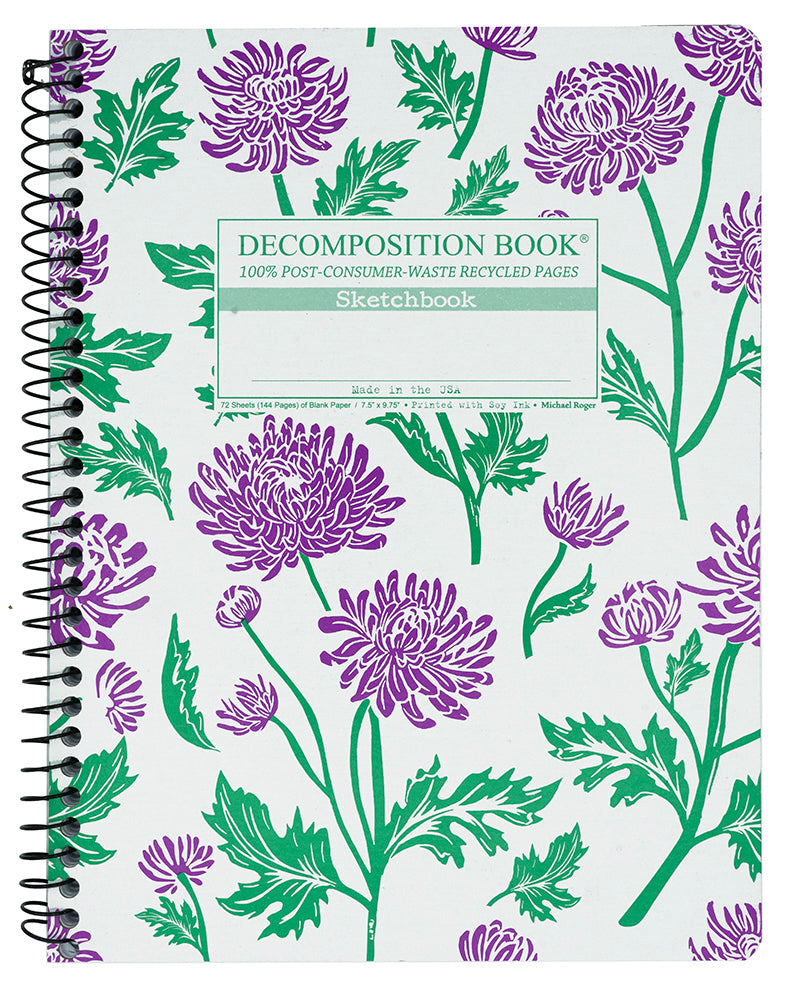 Chrysanthemums notebook cover