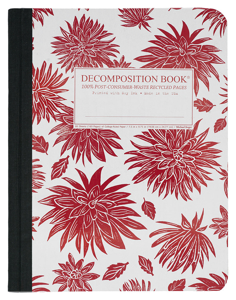 Dahlias notebook cover