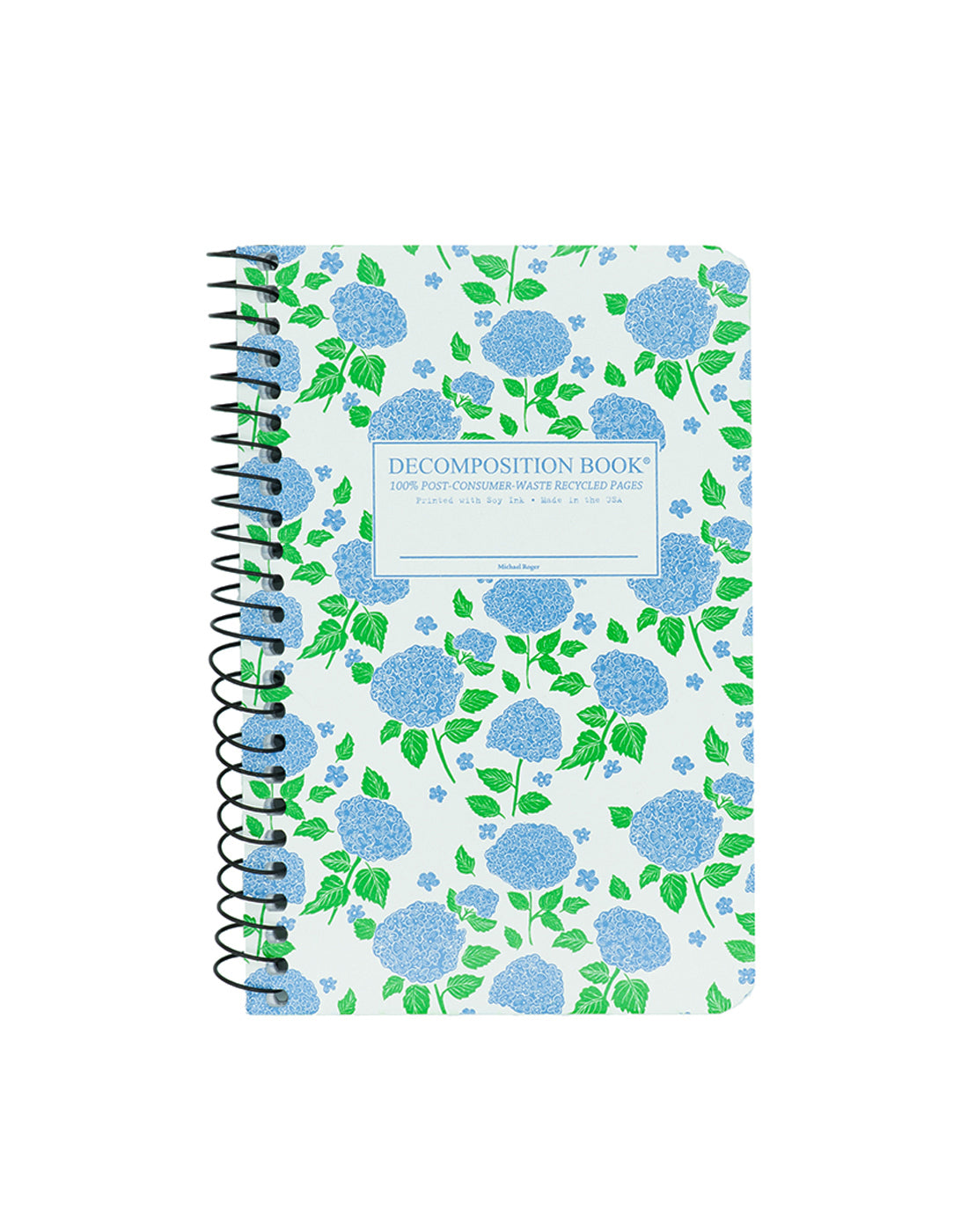 Hydrangea pocket-sized notebook cover