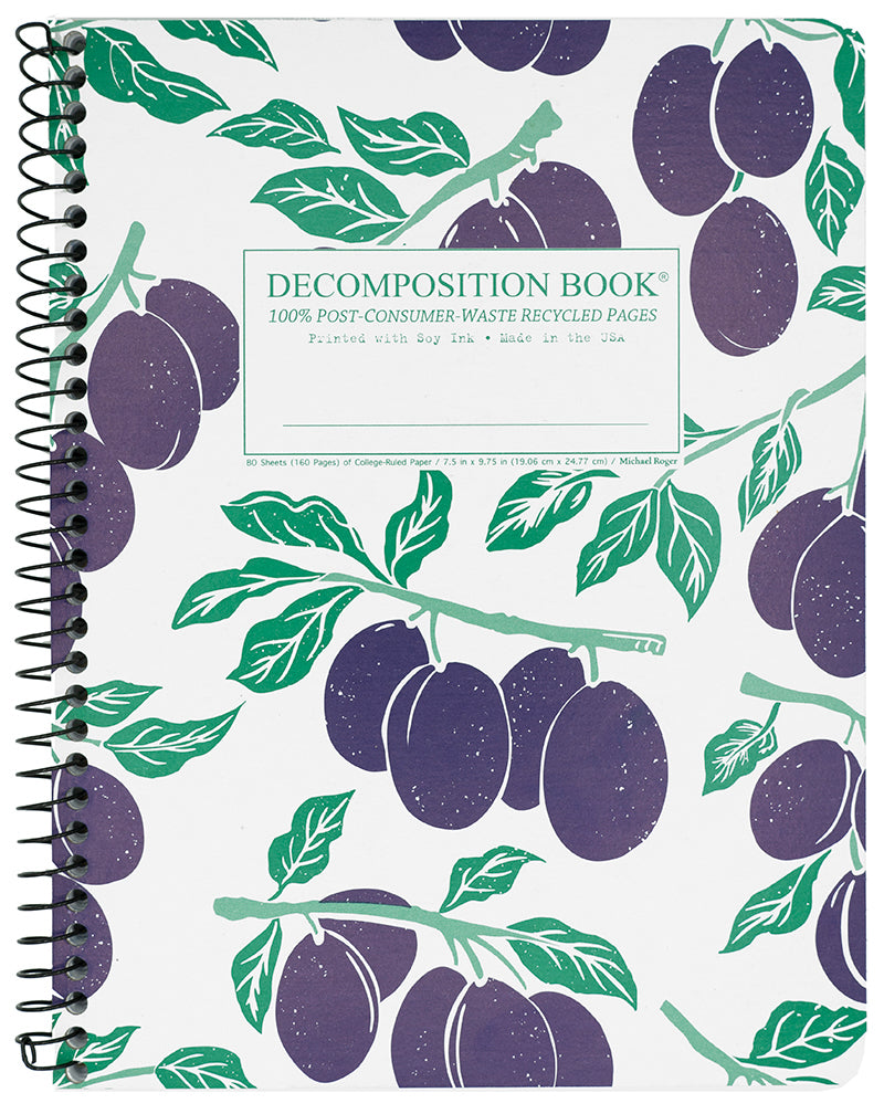 Italian Plums notebook cover