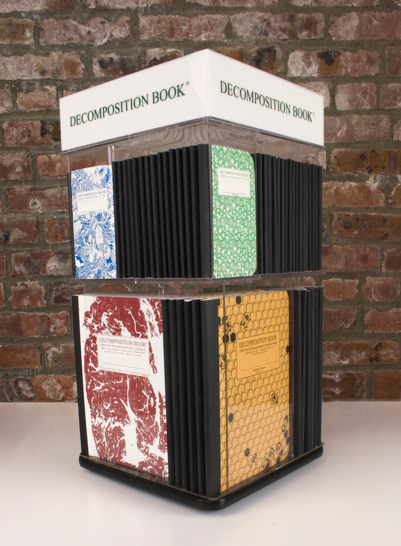 Decomposition Book Countertop Display - 2 Tier retail display fixture