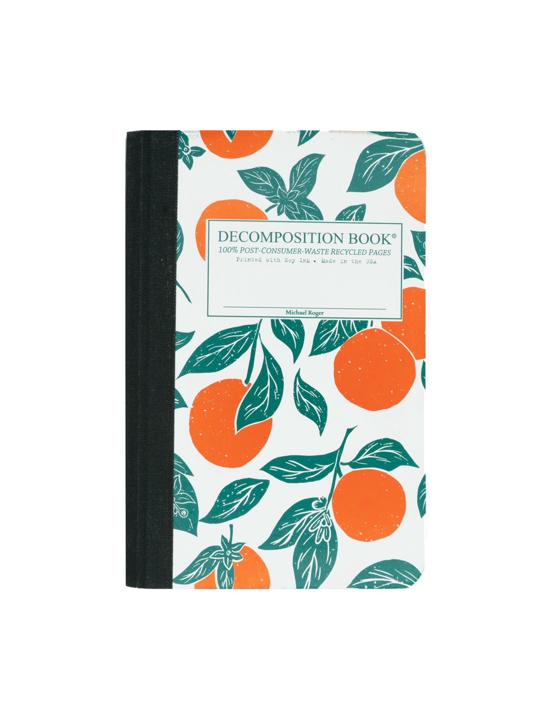 Oranges pocket-sized notebook cover