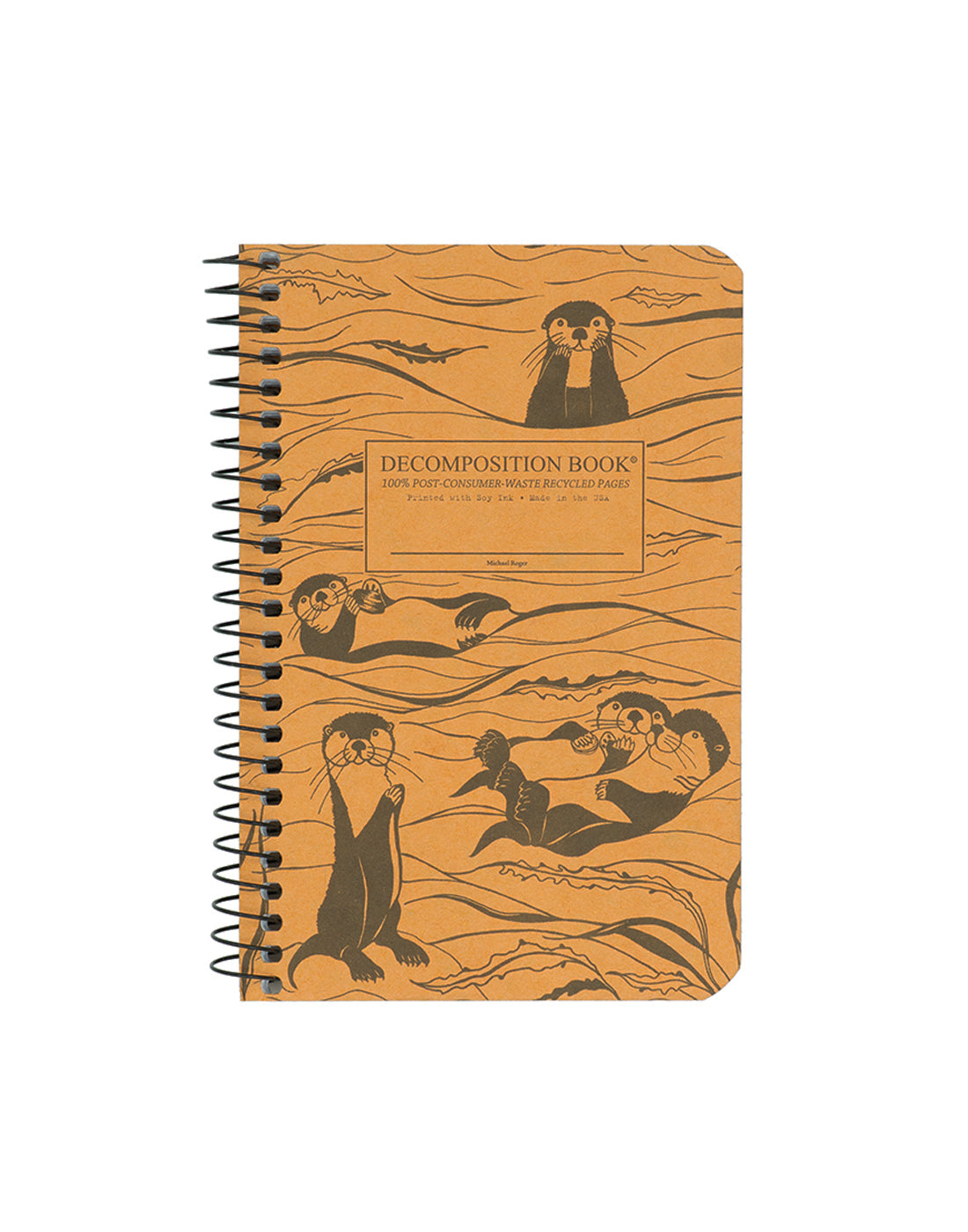 Otters pocket-sized notebook cover