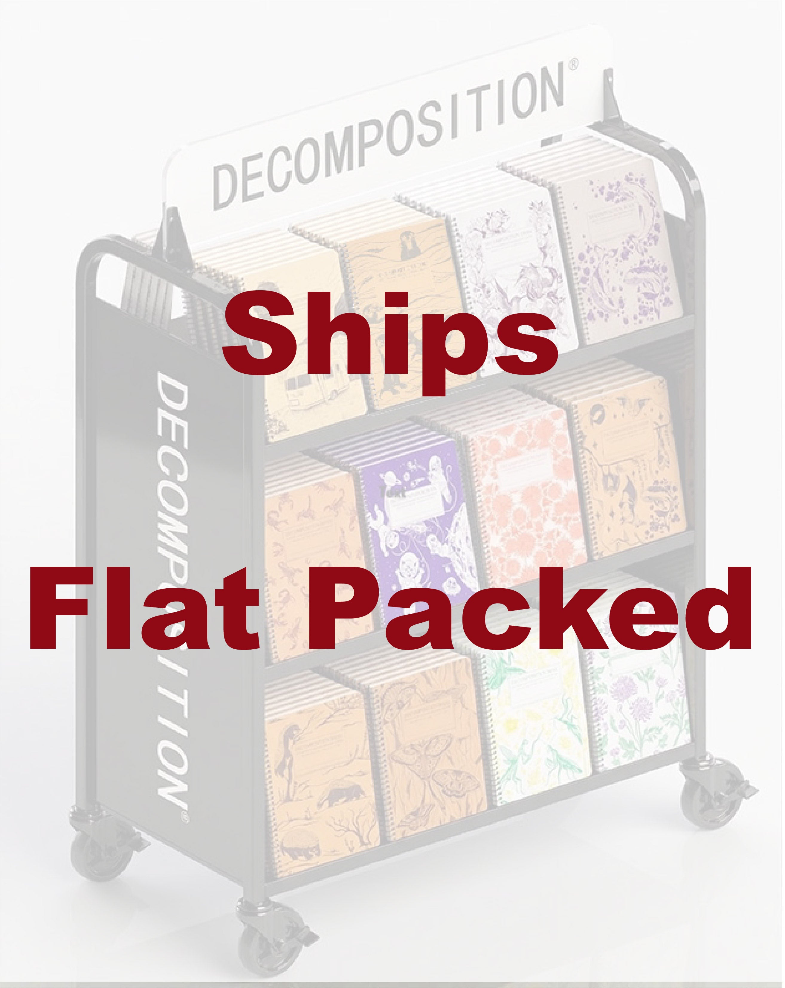 Book Cart Flat Packed 38x18x46"