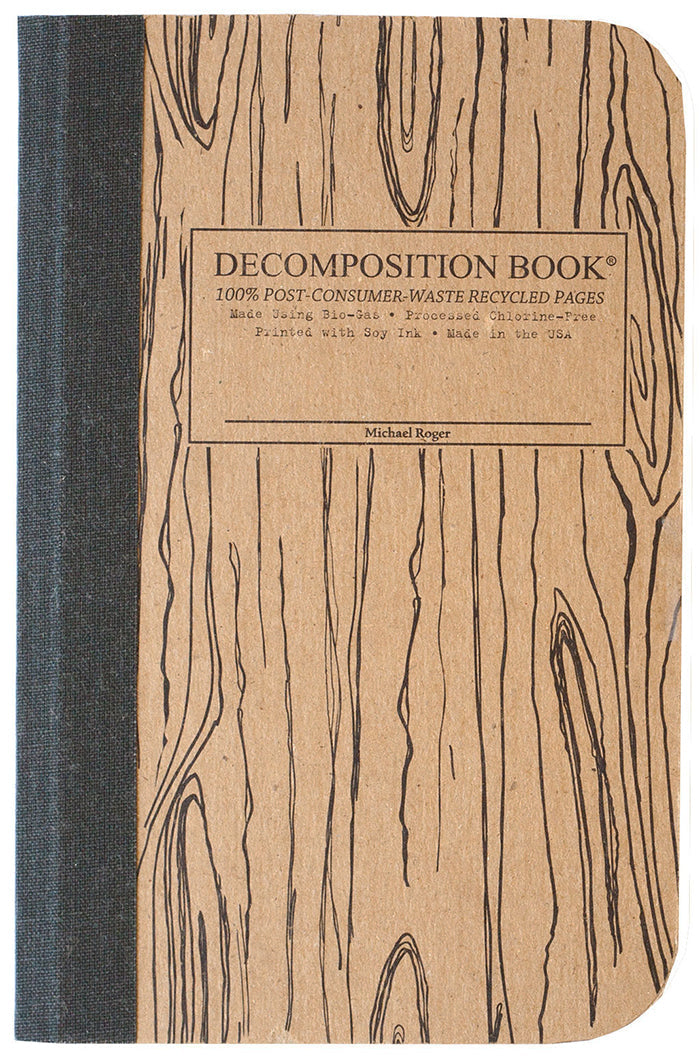 Woodgrain pocket-sized notebook cover