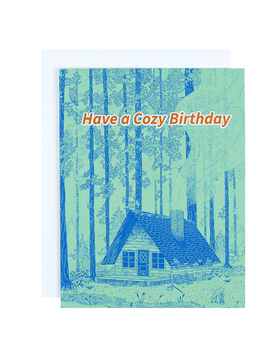 Greeting card: Birthday | Cozy Cabin