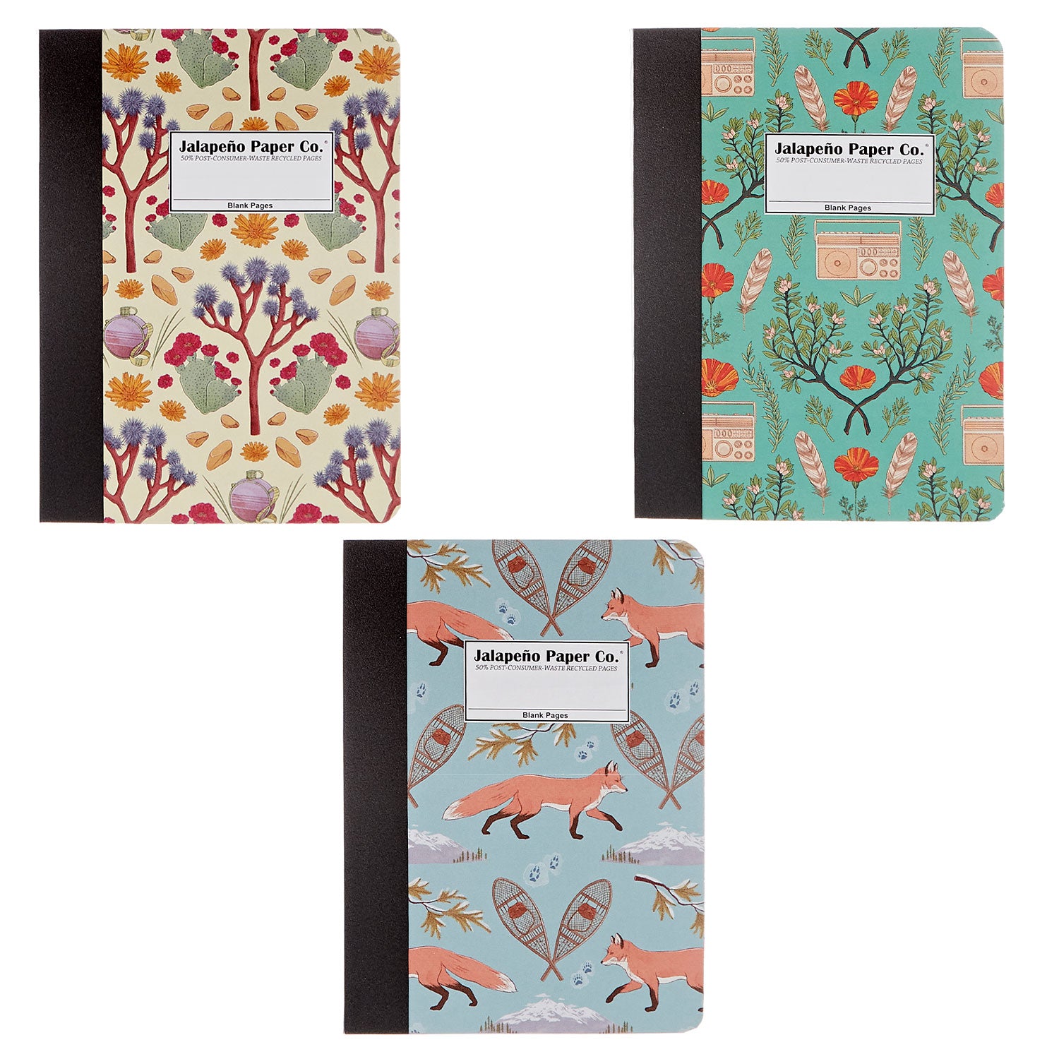 Joshua Tree, Wind Wolves, Mt Shasta Mini Notebook set notebook cover