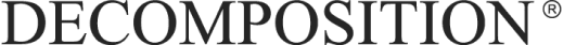 Decomposition written out as a logo