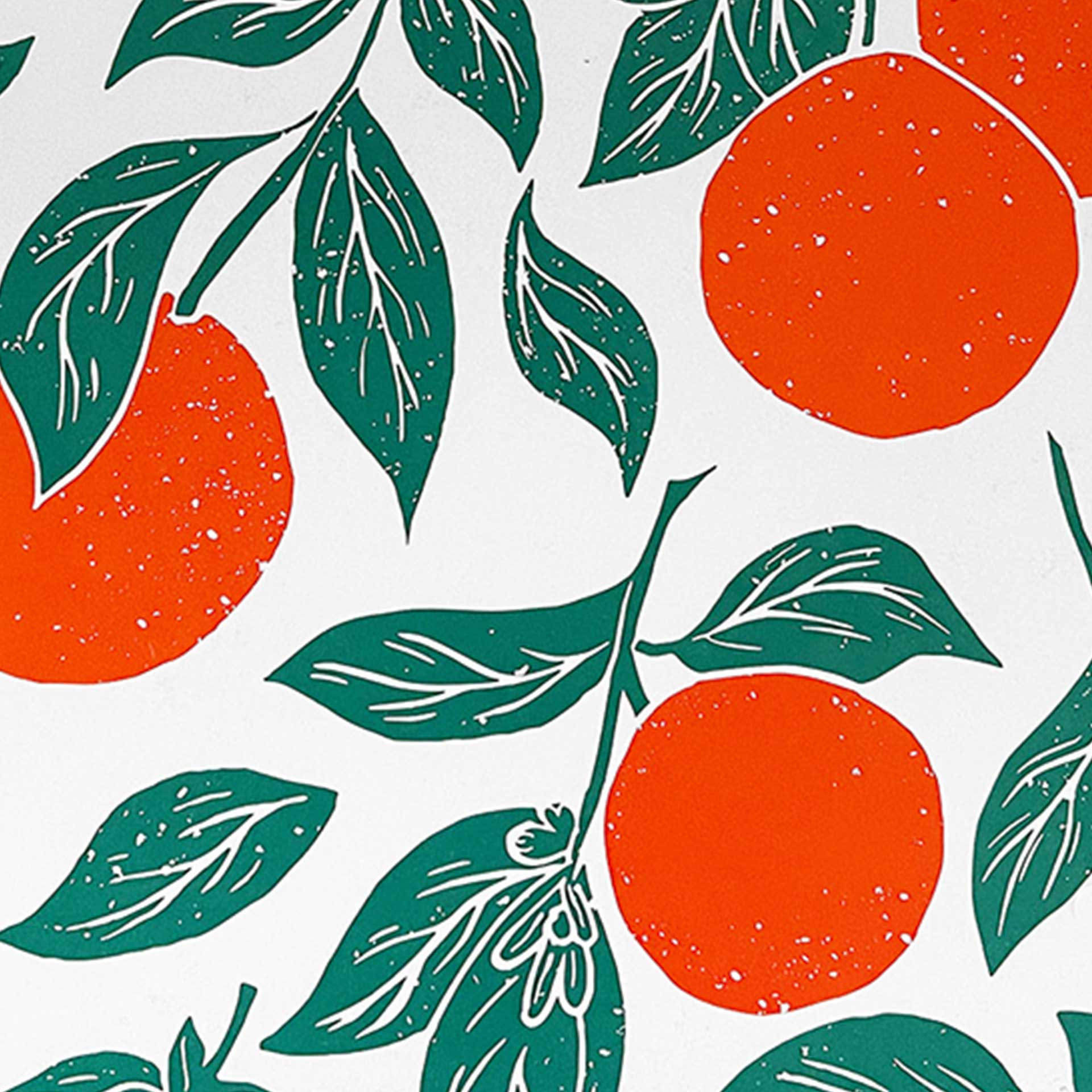 close up on oranges pattern